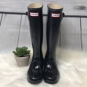 Hunter Tall Black Rain Boots!